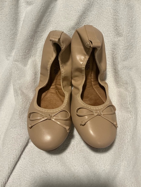 Dream Pairs Shoes - Dream Pairs Women’s Tan Ballet Flats with Bow